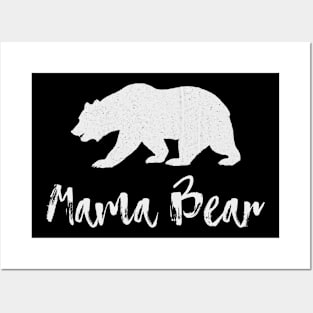 Mama Bear Mother's Day Mother Mom Flowers Gift bab Posters and Art